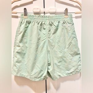 Columbia Mint Green Topographic Performance Shorts